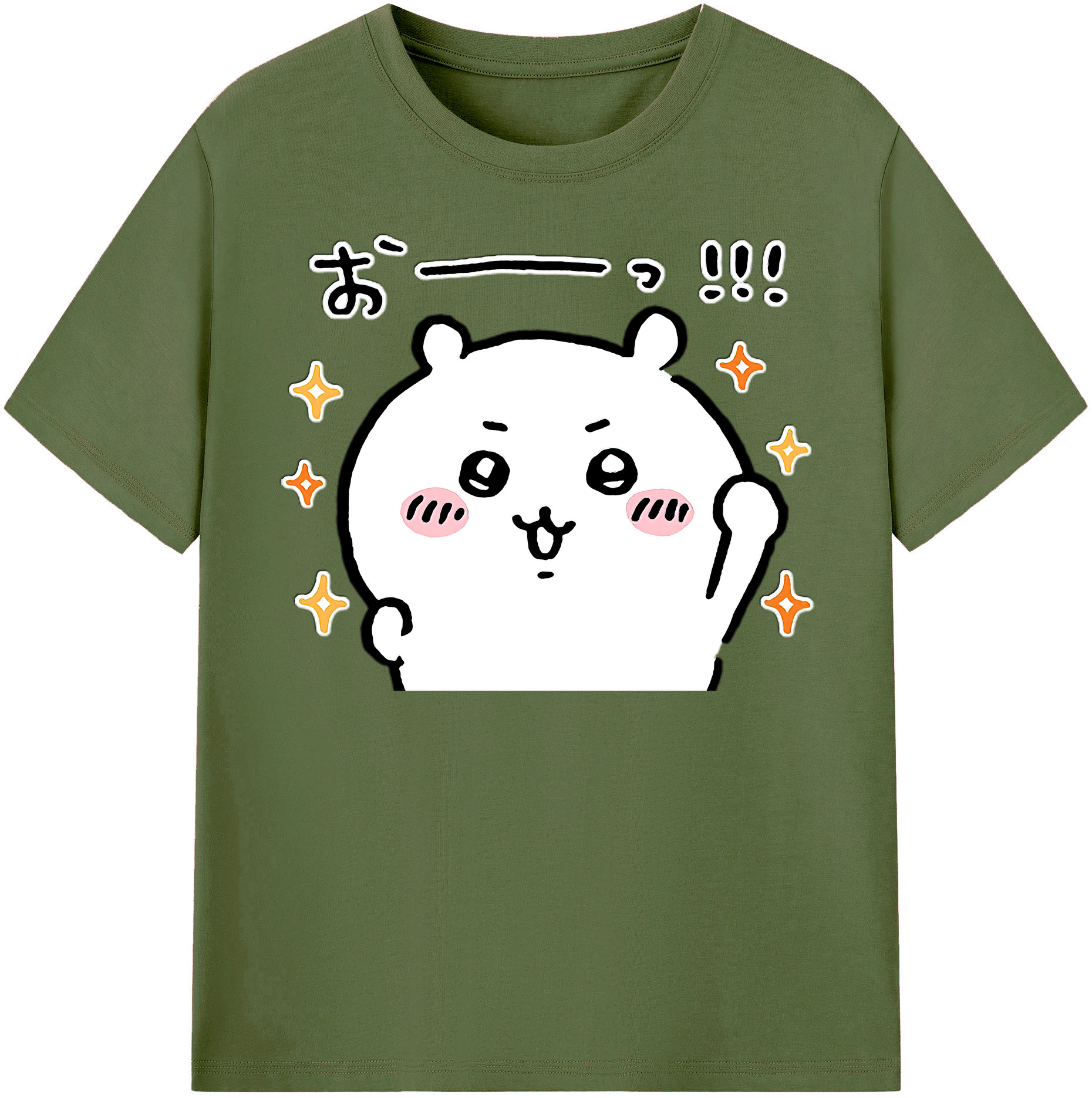 （画像用） ちいかわ ちいかわ Chii-kawa chiikawa 綿100％半袖Tシャツ（フロントプリント）